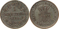 BAYERN 1 KREUZER Maximilian II. Joseph (1848-1864) -