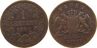 BADEN DURLACH 1 KREUZER Friedrich I. (1852-1907) -