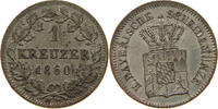 BAYERN 1 KREUZER Maximilian II. Joseph (1848-1864) -