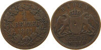 BADEN DURLACH 1 KREUZER Friedrich I. (1852-1907) -