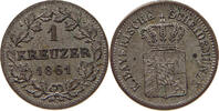BAYERN 1 KREUZER Maximilian II. Joseph (1848-1864) -