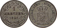 BAYERN 1 KREUZER Maximilian II. Joseph (1848-1864) -