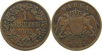 BADEN DURLACH 1 KREUZER Friedrich I. (1852-1907) -