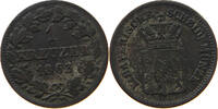 BAYERN 1 KREUZER Maximilian II. Joseph (1848-1864) -