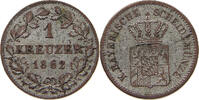 BAYERN 1 KREUZER Maximilian II. Joseph (1848-1864) -