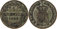BAYERN 1 KREUZER Maximilian II. Joseph (1848-1864) -