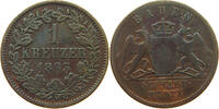 BADEN DURLACH 1 KREUZER Friedrich I. (1852-1907) -