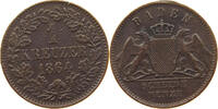 BADEN DURLACH 1 KREUZER Friedrich I. (1852-1907) -