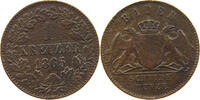 BADEN DURLACH 1 KREUZER Friedrich I. (1852-1907) -