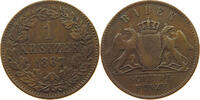 BADEN DURLACH 1 KREUZER Friedrich I. (1852-1907) -