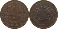 BADEN DURLACH 1 KREUZER Friedrich I. (1852-1907) -