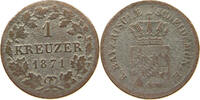 BAYERN 1 KREUZER Ludwig II. (1864-1886) -