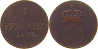 BAYERN 1 PFENNIG Maximilian I. Joseph (1806-1825) -