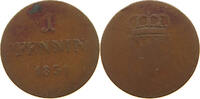 BAYERN 1 PFENNIG Ludwig I. (1825-1848) -