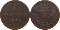 BAYERN 1 PFENNIG Ludwig I. (1825-1848) -