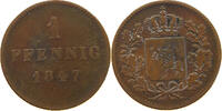 BAYERN 1 PFENNIG Ludwig I. (1825-1848) -