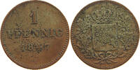 BAYERN 1 PFENNIG Ludwig I. (1825-1848) -