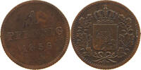 BAYERN 1 PFENNIG Maximilian II. Joseph (1848-1864) -
