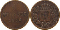 BAYERN 1 PFENNIG Maximilian II. Joseph (1848-1864) -