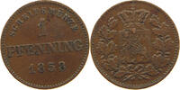 BAYERN 1 PFENNIG Maximilian II. Joseph (1848-1864) -