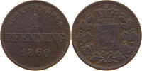 BAYERN 1 PFENNIG Maximilian II. Joseph (1848-1864) -