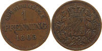 BAYERN 1 PFENNIG Ludwig II. (1864-1886) -