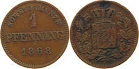 BAYERN 1 PFENNIG Ludwig II. (1864-1886) -