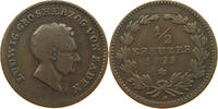 BADEN DURLACH 1/2 KREUZER Ludwig (1818-1830) -