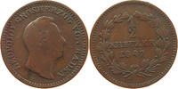 BADEN DURLACH 1/2 KREUZER Leopold (1830-1852) -