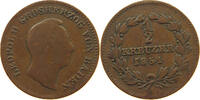 BADEN DURLACH 1/2 KREUZER Leopold (1830-1852) -