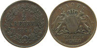 BADEN DURLACH 1/2 KREUZER Friedrich I. (1852-1907) -