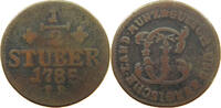 JÜLICH BERG 1/2 STÜBER Karl Theodor (1742-1799) -