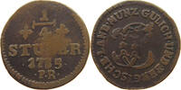 JÜLICH BERG 1/4 STÜBER Karl Theodor (1742-1799) -