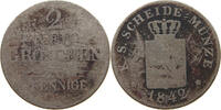 SACHSEN ALBERTINISCHE LINIE 2 GROSCHEN Friedrich August II. (1836-1854) -