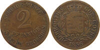 SACHSEN COBURG GOTHA 2 PFENNIG Ernst II. (1844-1893) -