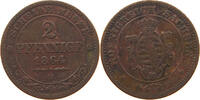 SACHSEN ALBERTINISCHE LINIE 2 PFENNIG Johann (1854-1873) -