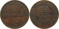 SACHSEN WEIMAR EISENACH 2 PFENNIG Karl Alexander (1853-1901) -