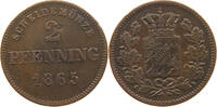 BAYERN 2 PFENNIG Ludwig II. (1864-1886) -