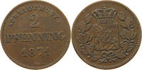BAYERN 2 PFENNIG Ludwig II. (1864-1886) -