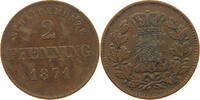 BAYERN 2 PFENNIG Ludwig II. (1864-1886) -