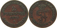 MECKLENBURG SCHWERIN 2 PFENNIG 1872 Friedrich Franz II. 1842-1883 SS 9,00 EUR  zzgl. 5,99 EUR Versand