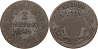 BADEN DURLACH 3 KREUZER Leopold (1830-1852) -