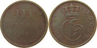 MECKLENBURG STRELITZ 3 PFENNIG Georg 1816-1860 -