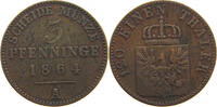 BRANDENBURG PREUSSEN 3 PFENNIG Wilhelm I. (1861-1888) -