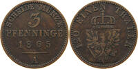 BRANDENBURG PREUSSEN 3 PFENNIG Wilhelm I. (1861-1888) -