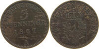 BRANDENBURG PREUSSEN 3 PFENNIG Wilhelm I. (1861-1888) -