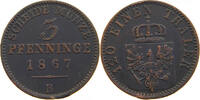 BRANDENBURG PREUSSEN 3 PFENNIG Wilhelm I. (1861-1888) -