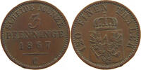 BRANDENBURG PREUSSEN 3 PFENNIG Wilhelm I. (1861-1888) -