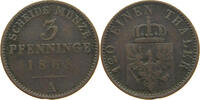 BRANDENBURG PREUSSEN 3 PFENNIG Wilhelm I. (1861-1888) -