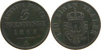 BRANDENBURG PREUSSEN 3 PFENNIG Wilhelm I. (1861-1888) -